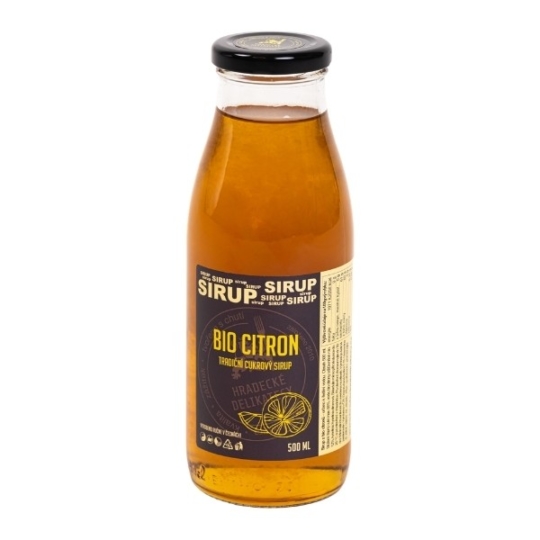 Citronový sirup (z bio citronů) — 500 ml
