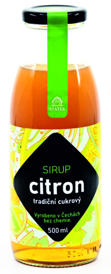 Citronový sirup (z bio citronů) — 500 ml