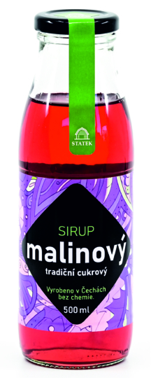 Malinový sirup — 500 ml