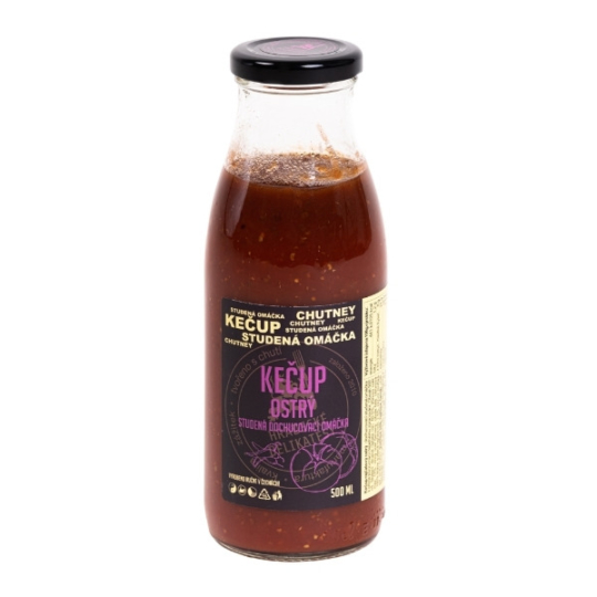 Kečup ostrý — 500 ml