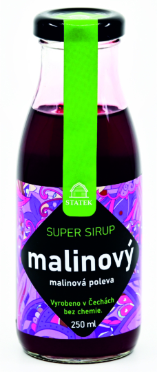 Super sirup — malinová poleva — 250 ml