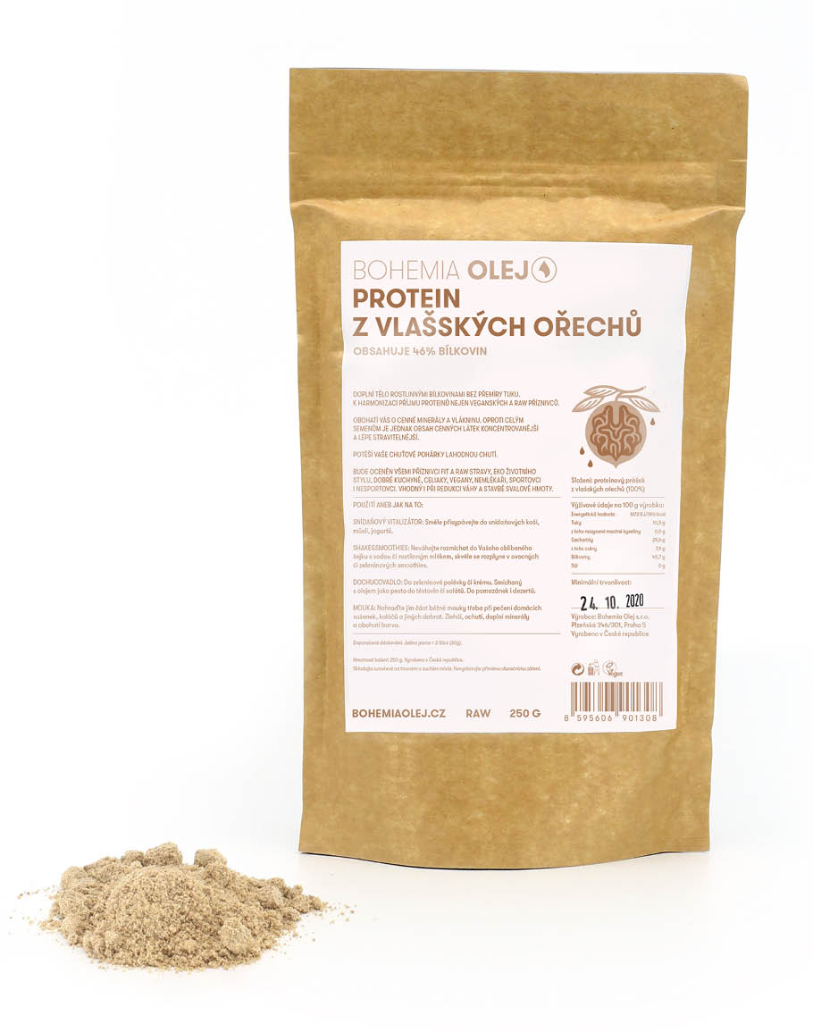 Protein z vlašských ořechů — 250 g